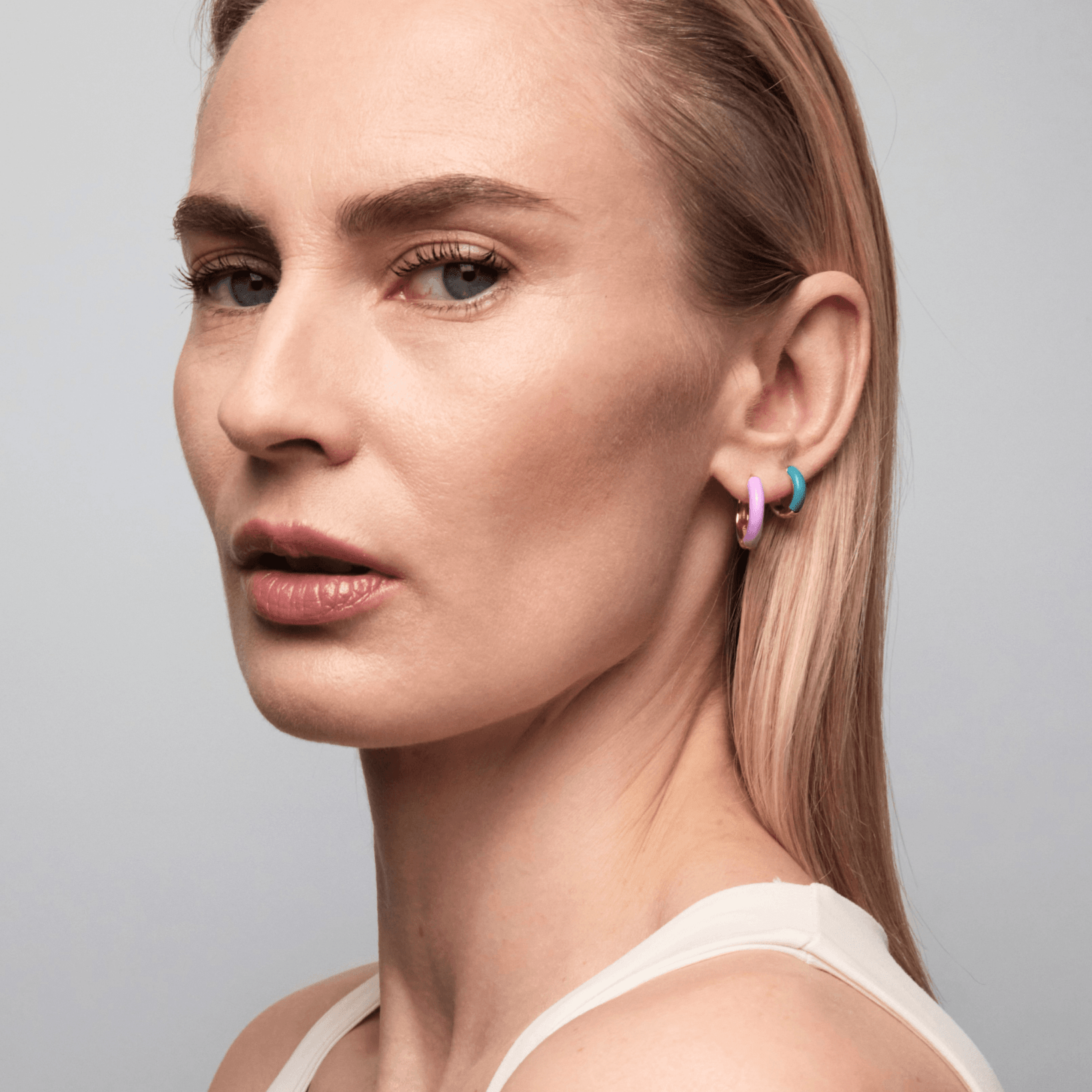 Orecchino HOOP COLOR - Lilac - MOOPSHO-CO-007-M