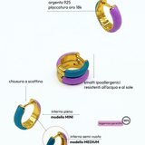 Orecchino HOOP COLOR - Lilac - MOOPSCL-LILACmini