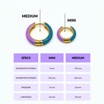 Orecchino HOOP COLOR - Lilac - MOOPSCL-LILACmini