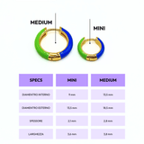 Orecchino HOOP COLOR - Lime - MOOPSCL-LIMEmini