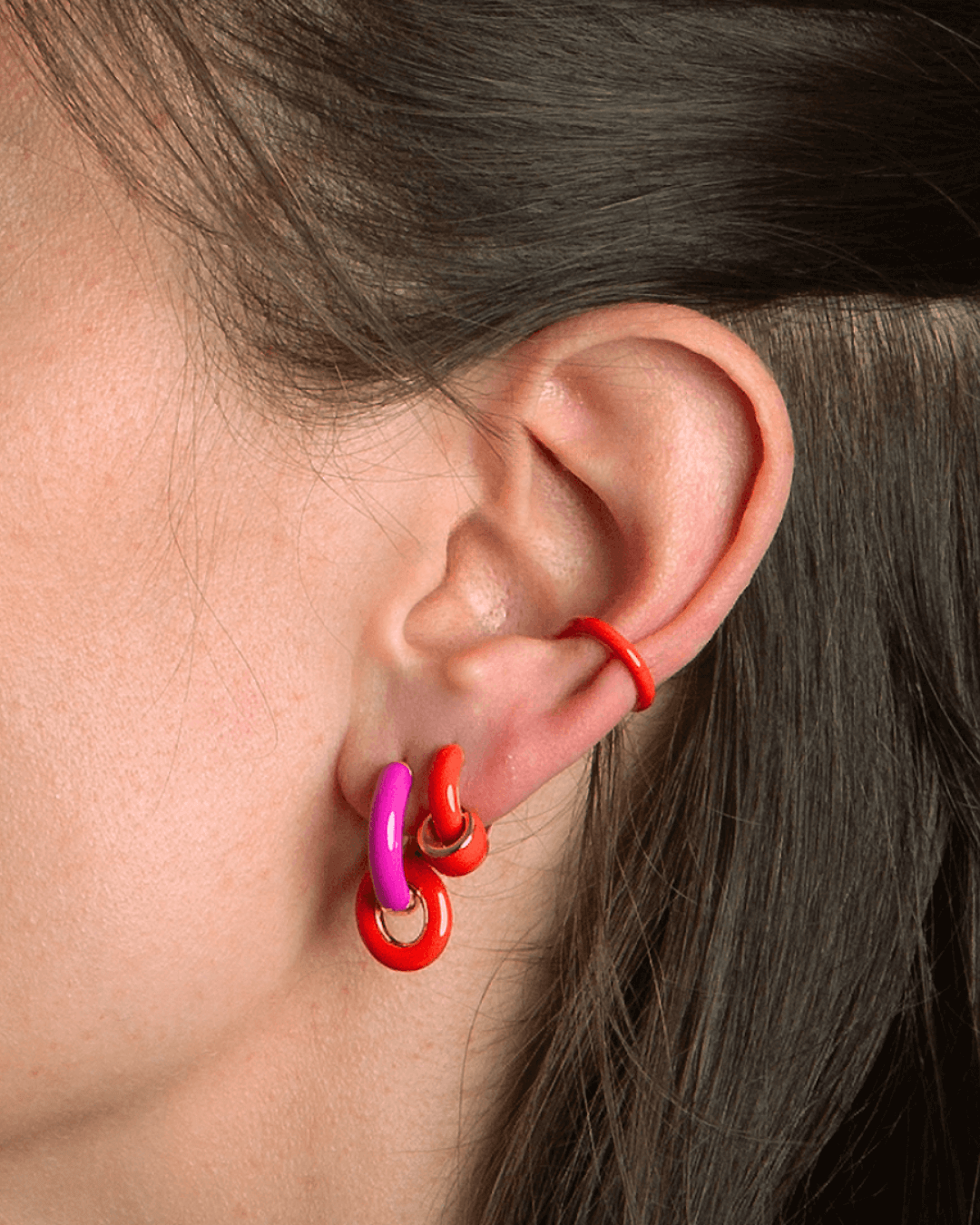 Orecchino HOOP COLOR - Tangerine - MOOPSCL - TANGmini