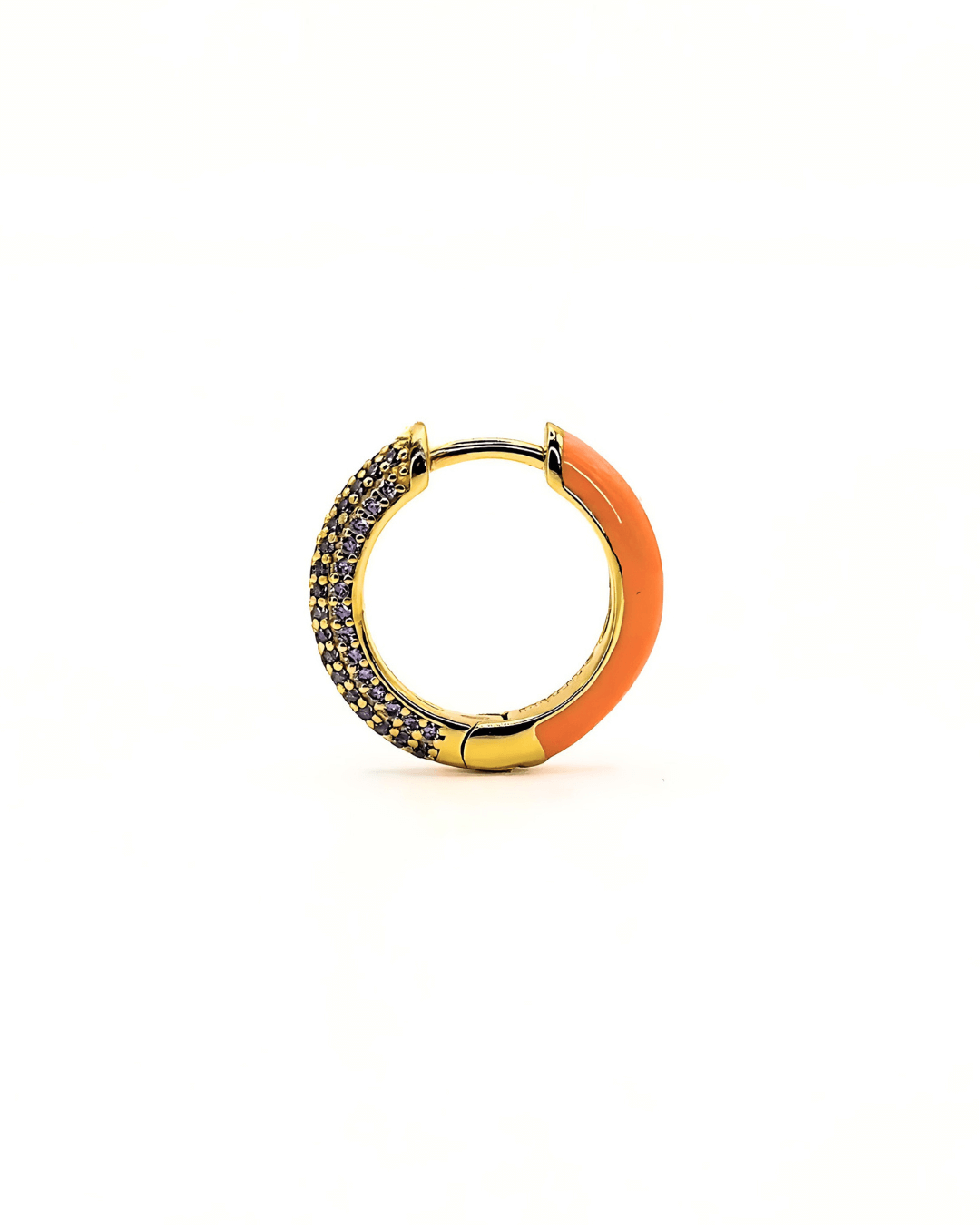 Orecchino HOOP GEMS - Apricot - MOOPSGEMS - APRmini