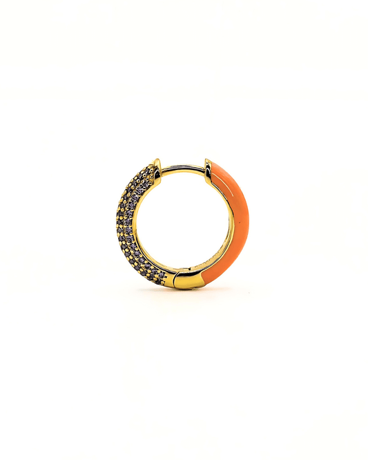 Orecchino HOOP GEMS - Apricot - MOOPSGEMS - APRmini