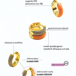 Orecchino HOOP GEMS - Apricot - MOOPSGEMS - APRmini