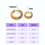 Orecchino HOOP GEMS - Apricot - MOOPSGEMS - APRmini