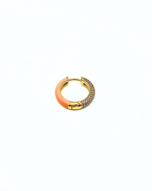 Orecchino HOOP GEMS - Apricot - MOOPSGEMS - APRmed