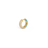 Orecchino HOOP GEMS - Aqua