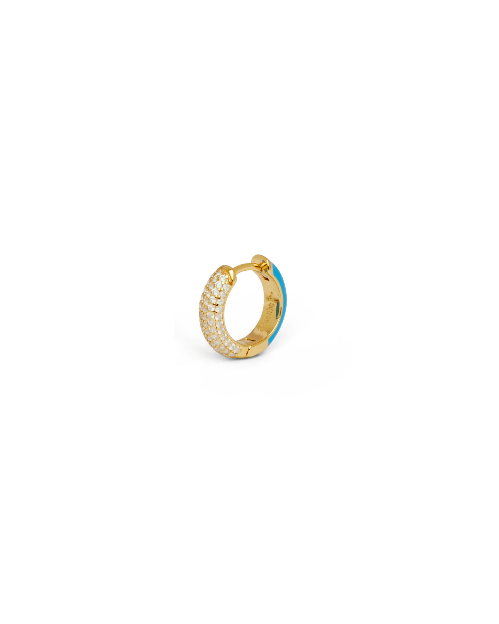 Orecchino HOOP GEMS - Aqua - MOOPSHO-GM-001-S