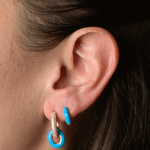 Orecchino HOOP GEMS - Aqua - MOOPSGEMS - AQUAmini