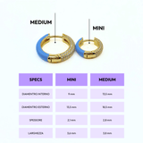 Orecchino HOOP GEMS - Aqua - MOOPSGEMS - AQUAmini