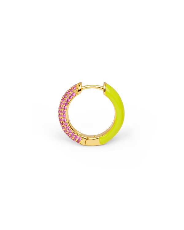 Orecchino HOOP GEMS - Lemon