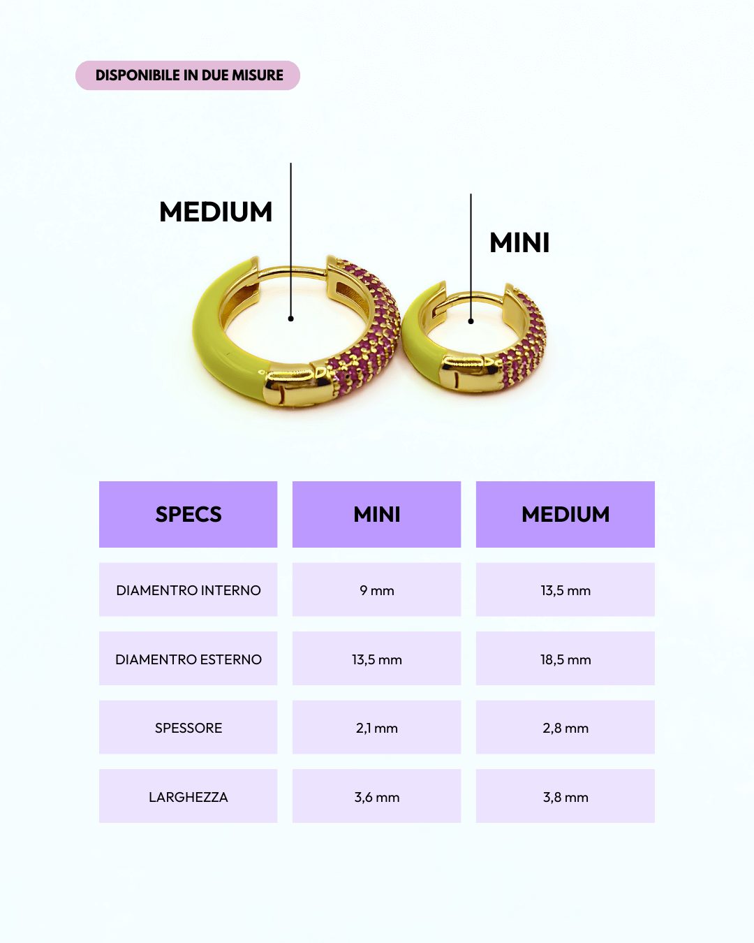 Orecchino HOOP GEMS - Lemon - MOOPSGEMS - LEMmini