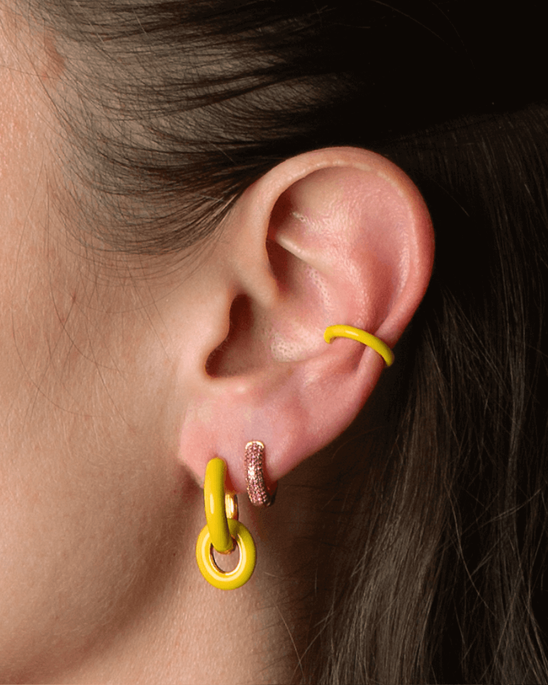 Orecchino HOOP GEMS - Lemon - MOOPSGEMS - LEMmini