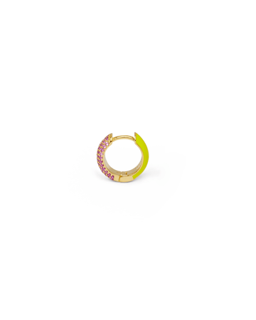 Orecchino HOOP GEMS - Lemon