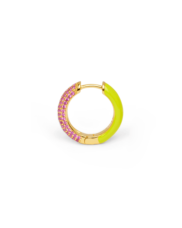 Orecchino HOOP GEMS - Lemon