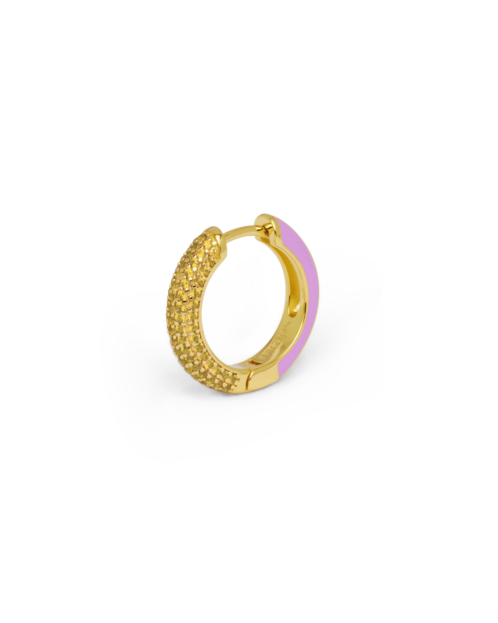Orecchino HOOP GEMS - Lilac - MOOPSHO-GM-010-S