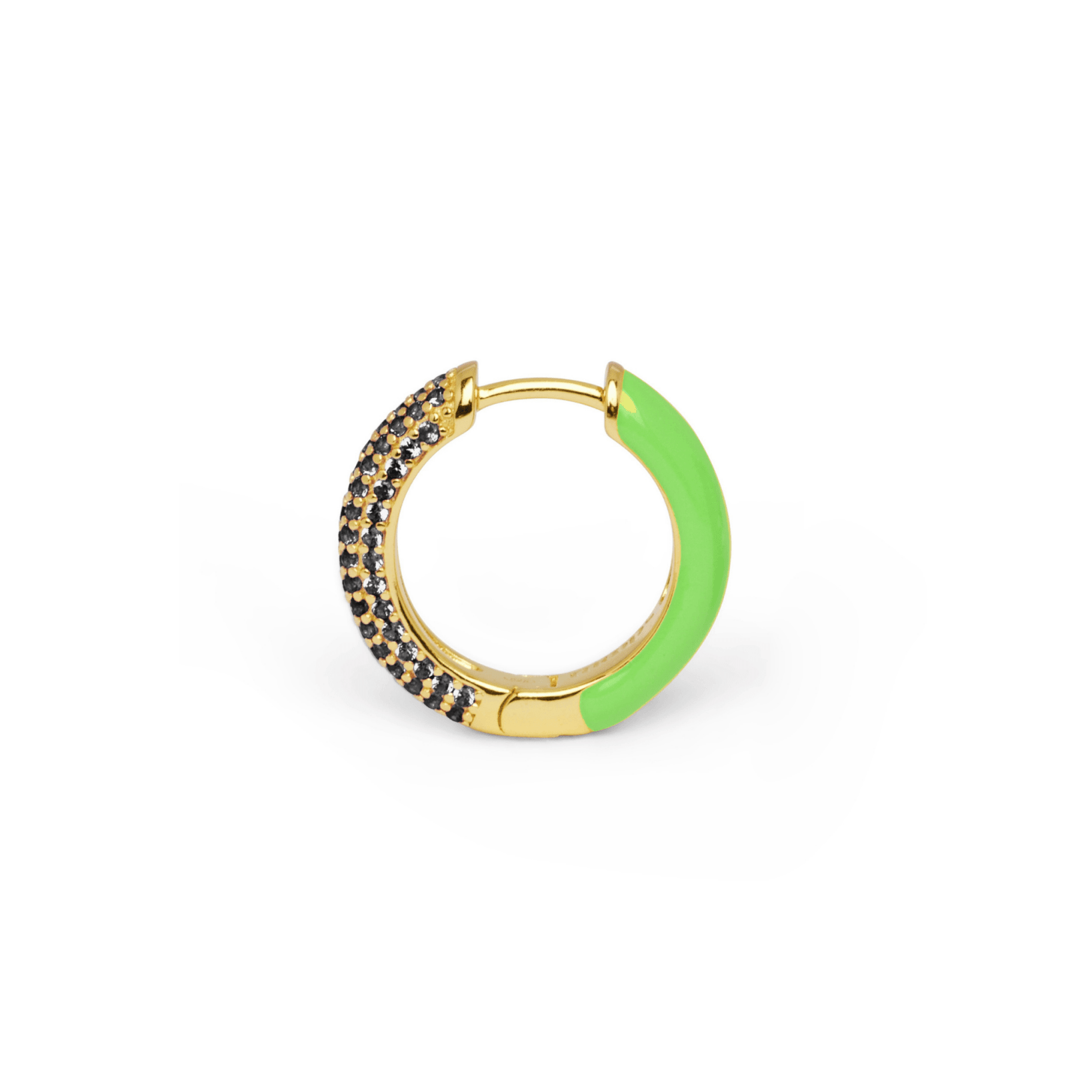 Orecchino HOOP GEMS - Lime - MOOPSHO-GM-009-M