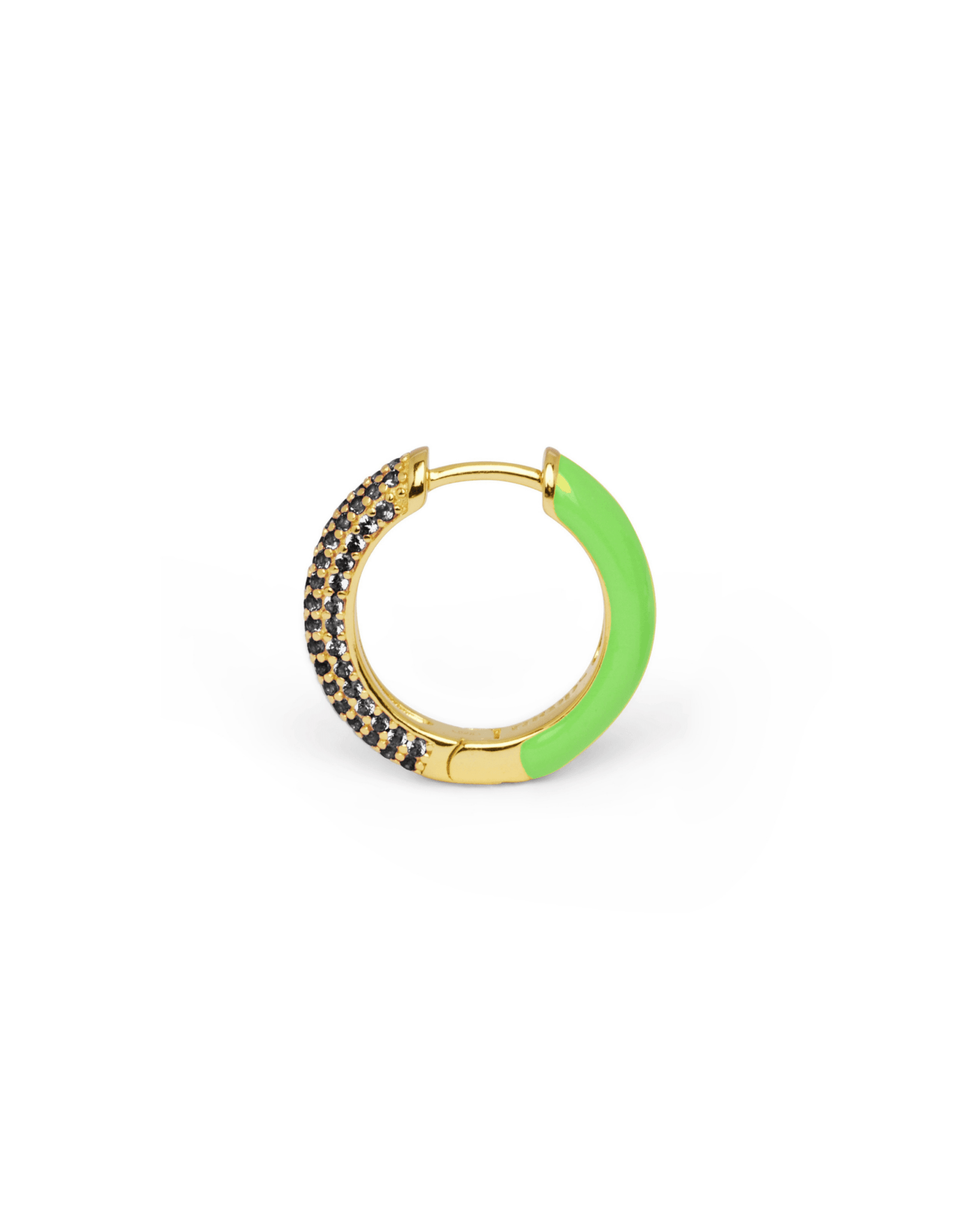 Orecchino HOOP GEMS - Lime - MOOPSHO-GM-009-M