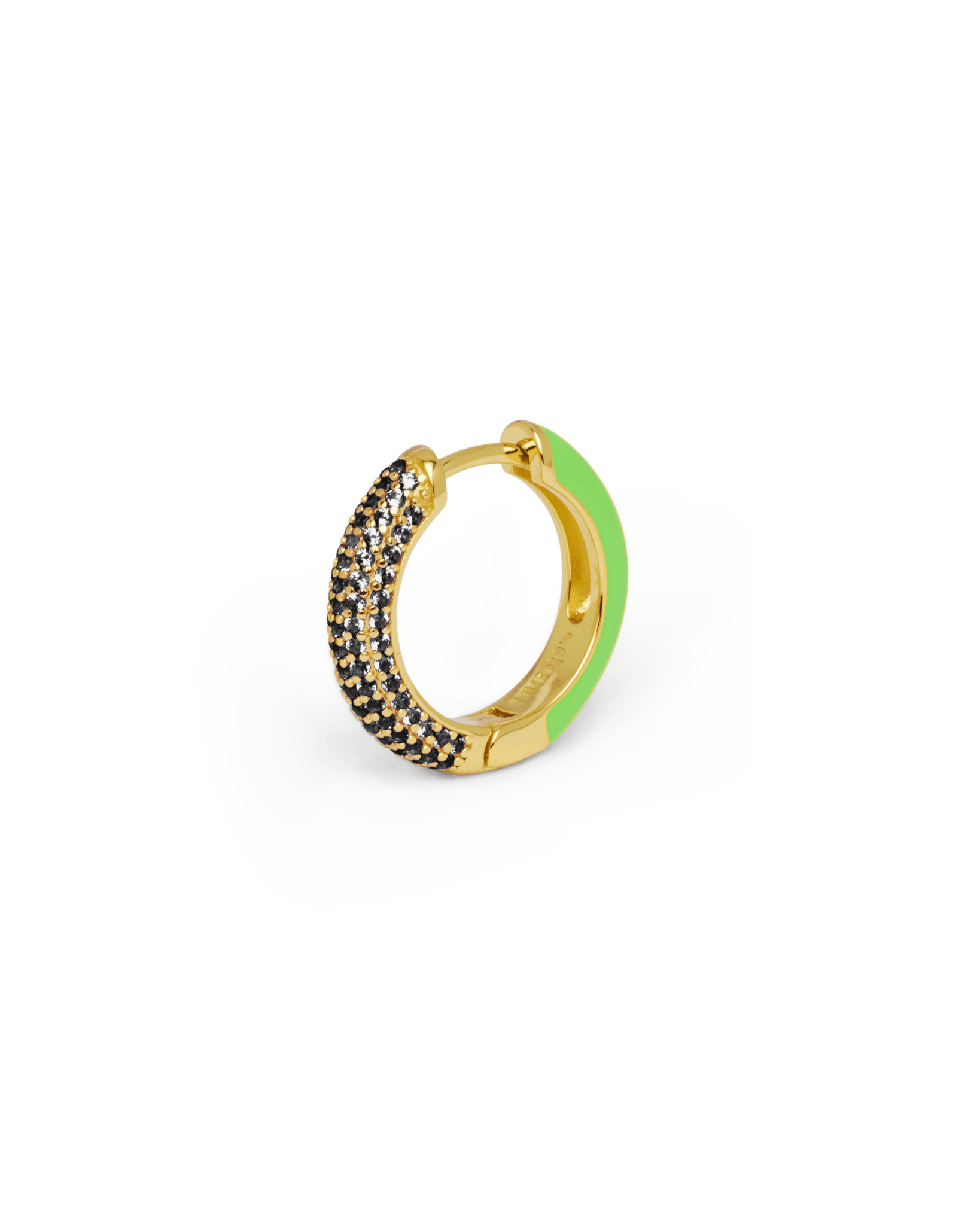 Orecchino HOOP GEMS - Lime - MOOPSHO-GM-009-M