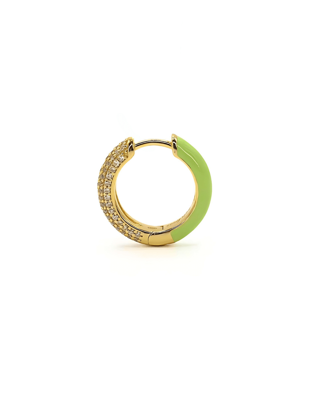 Orecchino HOOP GEMS - Matcha - MOOPSGEMS - MATCHAmini
