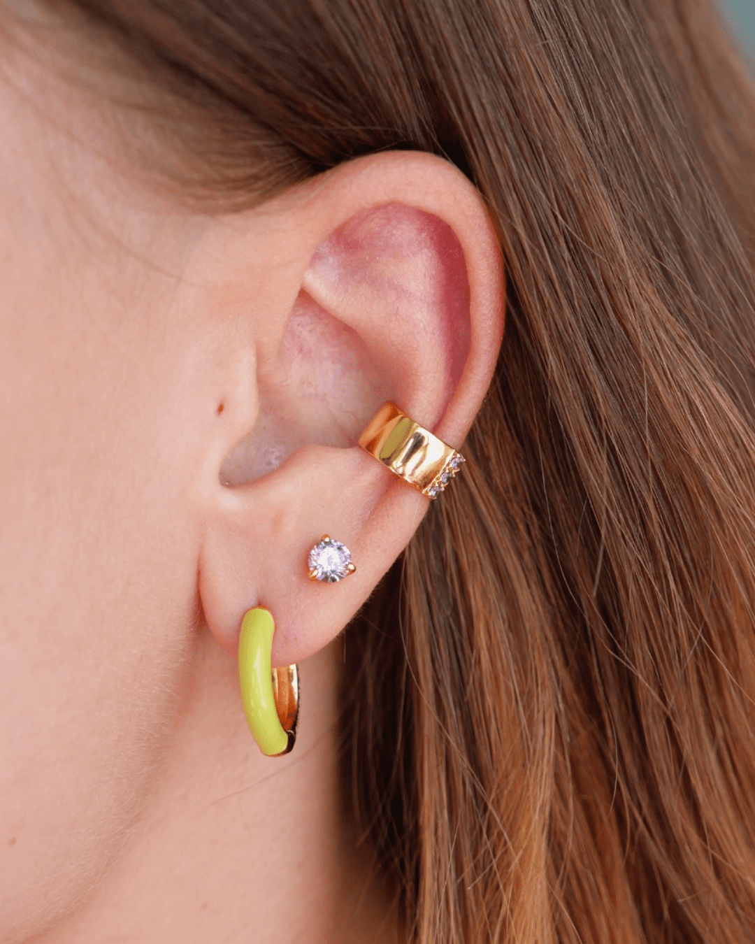 Orecchino HOOP GEMS - Matcha - MOOPSGEMS - MATCHAmini