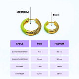 Orecchino HOOP GEMS - Matcha - MOOPSGEMS - MATCHAmini