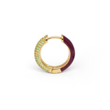 Orecchino HOOP GEMS - Plum