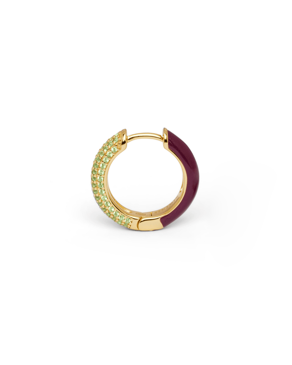 Orecchino HOOP GEMS - Plum