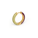 Orecchino HOOP GEMS - Plum
