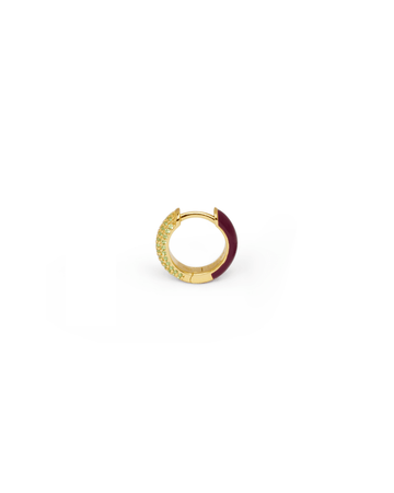 Orecchino HOOP GEMS - Plum