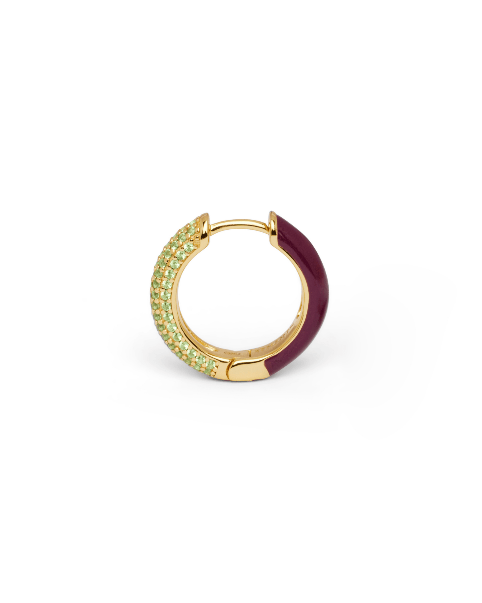Orecchino HOOP GEMS - Plum - MOOPSHO-GM-008-M