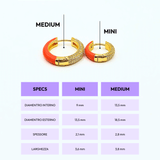 Orecchino HOOP GEMS - Tangerine - MOOPSGEMS - TANGmini