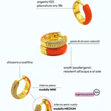 Orecchino HOOP GEMS - Tangerine - MOOPSGEMS - TANGmini