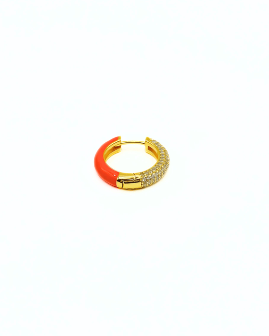 Orecchino HOOP GEMS - Tangerine - MOOPSGEMS - TANGmed