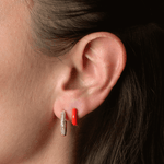 Orecchino HOOP GEMS - Tangerine - MOOPSGEMS - TANGmini