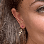 Orecchino HOOP MINI SLIM - Perla - MOOPS4