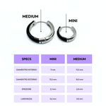 Orecchino HOOP NEUTRAL - Dual Black - MOOPSNEU - DBmini