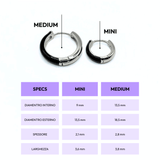 Orecchino HOOP NEUTRAL - Dual Black - MOOPSNEU - DBmini