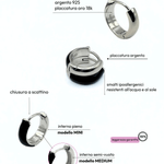 Orecchino HOOP NEUTRAL - Dual Black - MOOPSNEU - DBmini