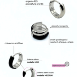 Orecchino HOOP NEUTRAL - Dual Black - MOOPSNEU - DBmini