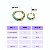 Orecchino HOOP NEUTRAL - Dual Mint - MOOPSNEU - DMmini