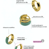 Orecchino HOOP NEUTRAL - Dual Mint - MOOPSNEU - DMmini