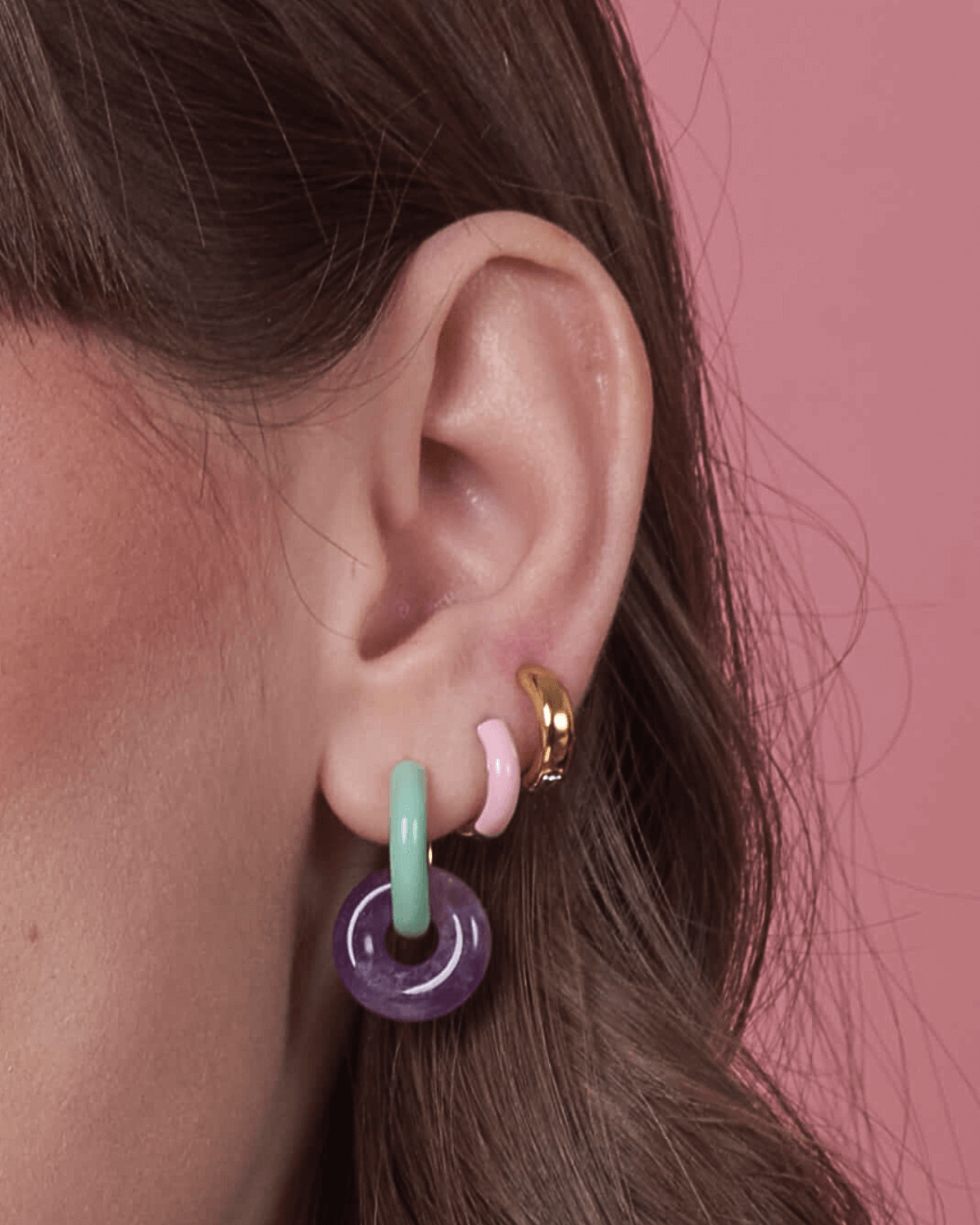 Orecchino HOOP NEUTRAL - Dual Rose - MOOPSNEU - DRmini