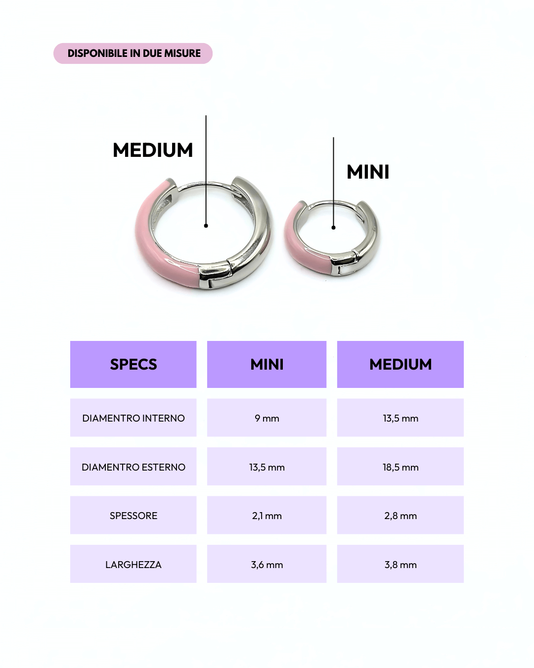 Orecchino HOOP NEUTRAL - Dual Rose - MOOPSNEU - DRmini