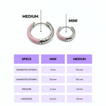 Orecchino HOOP NEUTRAL - Dual Rose - MOOPSNEU - DRmini