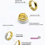 Orecchino HOOP NEUTRAL - Dual White - MOOPSNEU - DWmini