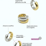 Orecchino HOOP NEUTRAL - WhiteGold - MOOPSNEU - WGmini