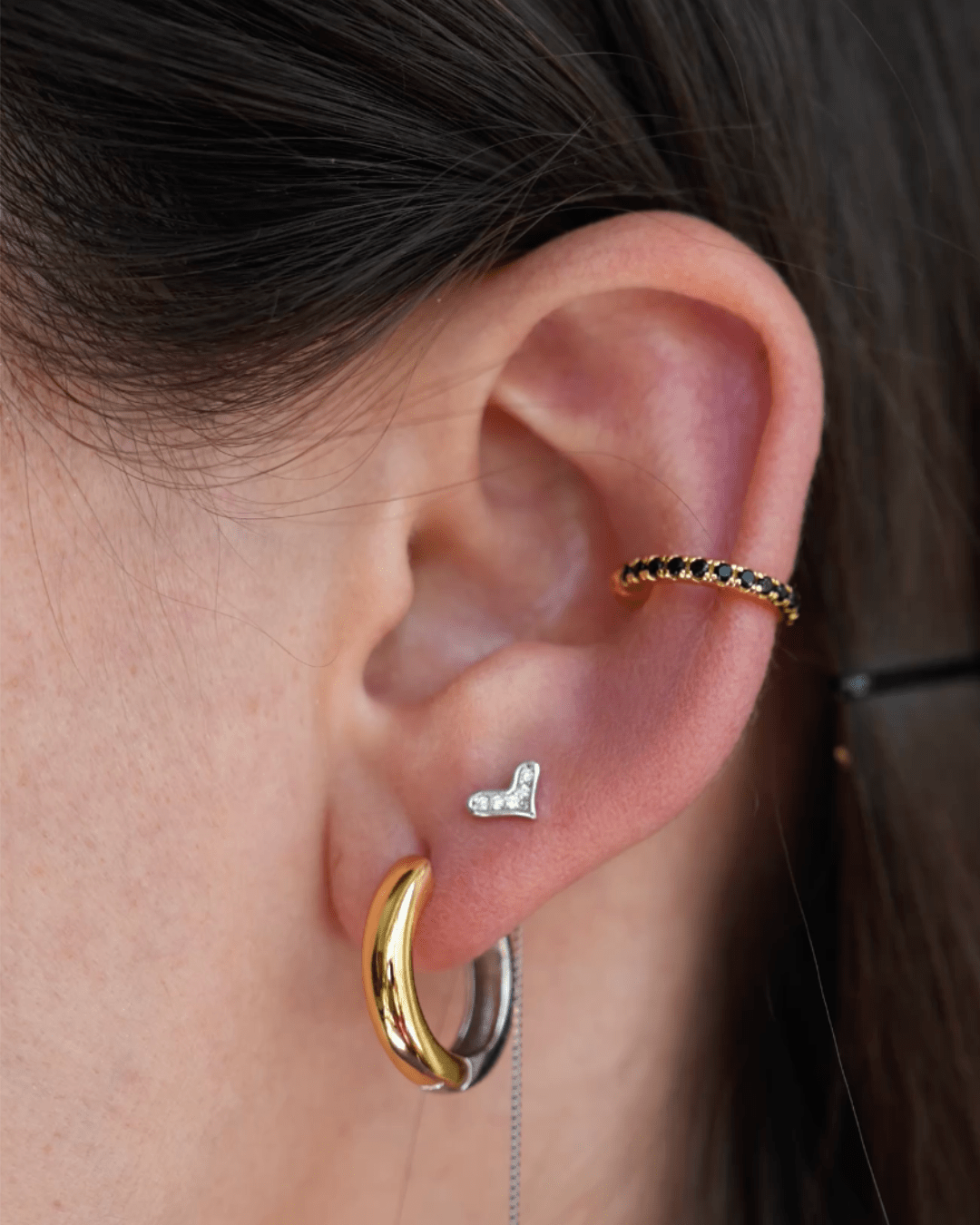 Orecchino HOOP NEUTRAL - WhiteGold - MOOPSNEU - WGmini