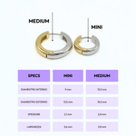 Orecchino HOOP NEUTRAL - WhiteGold - MOOPSNEU - WGmini