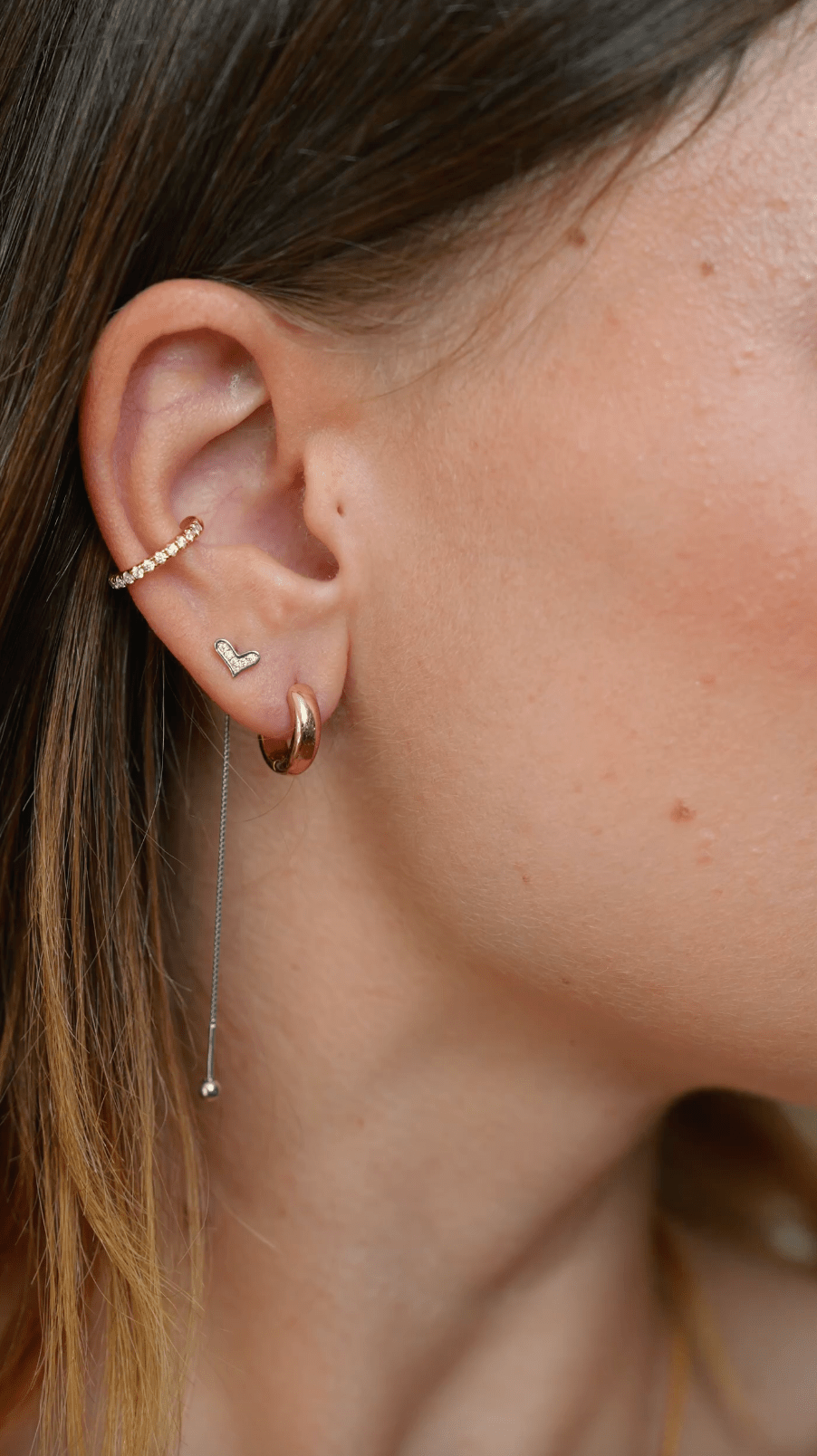 Orecchino HOOP NEUTRAL - WhiteRose - MOOPSNEU - WRmini